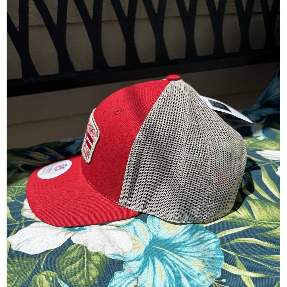 SAN FRANCISCO 49ERS NFL Team Apparel Adjustable Red Hat Cap NEW - Picture 2 of 5